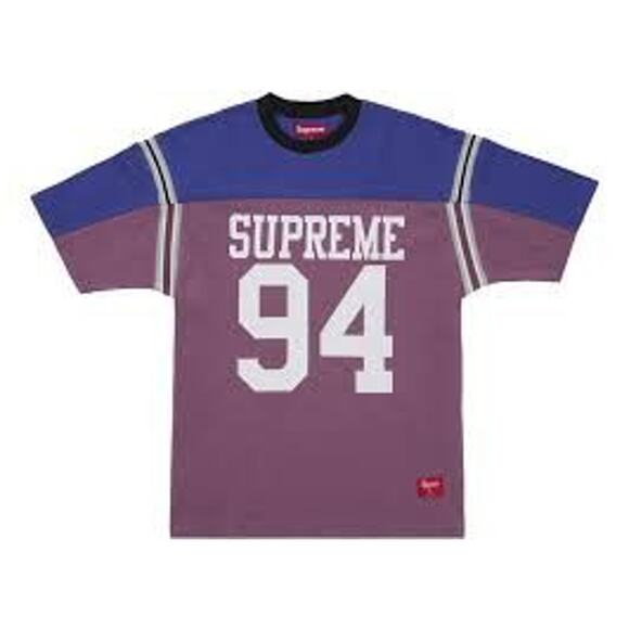 Supreme Split S/S Football Top – Purple – Size XXL – Brand New